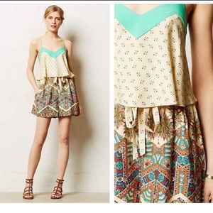 Anthropologie floral romper